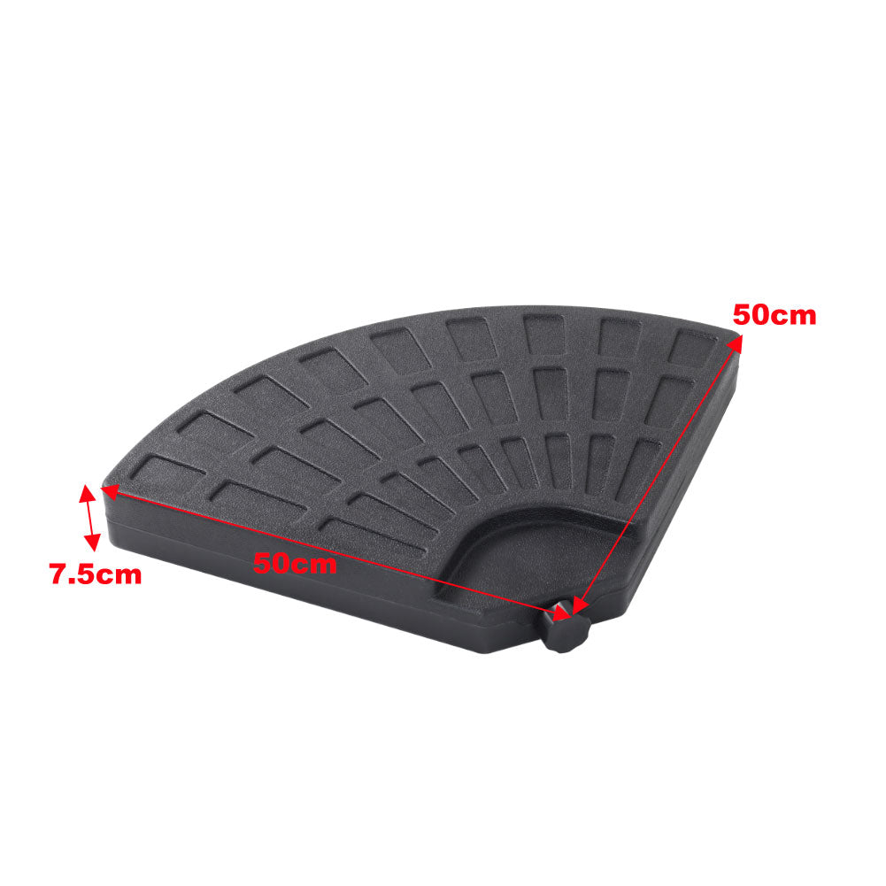 3M Garden Octagon Cantilever Parasol Umbrella with LED