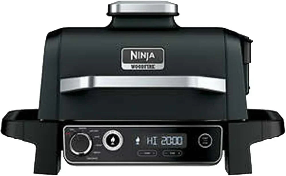 Professional Outdoor Grill and Smoker, Built-in Thermometer, 7-in-1 main grill, BBQ Smoker, Air Fryer, Bake, Bake, dehydrate, Grill, Firewood Pellet, Portable, electric (updated)