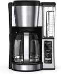 12-Cup Programmable Coffee Brewer, 2 Brew Styles, Adjustable Warm Plate, 60oz Water Reservoir, Delay Brew - Black/Stainless Steel