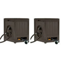 125′ Aquawinder Auto Rewind Water Powered Yard Hose Reel, Java (2 Pack)