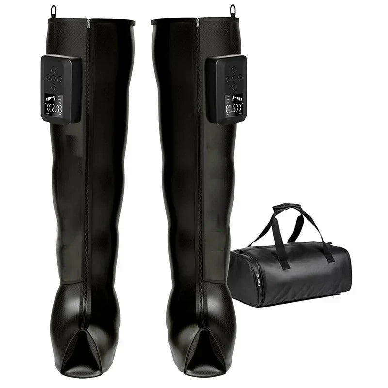 Air Compression Recovery System, Cordless Leg Massager for Circulation, Rechargeable Recovery Boots for Improved Circulation & Lymphatic Drainage
