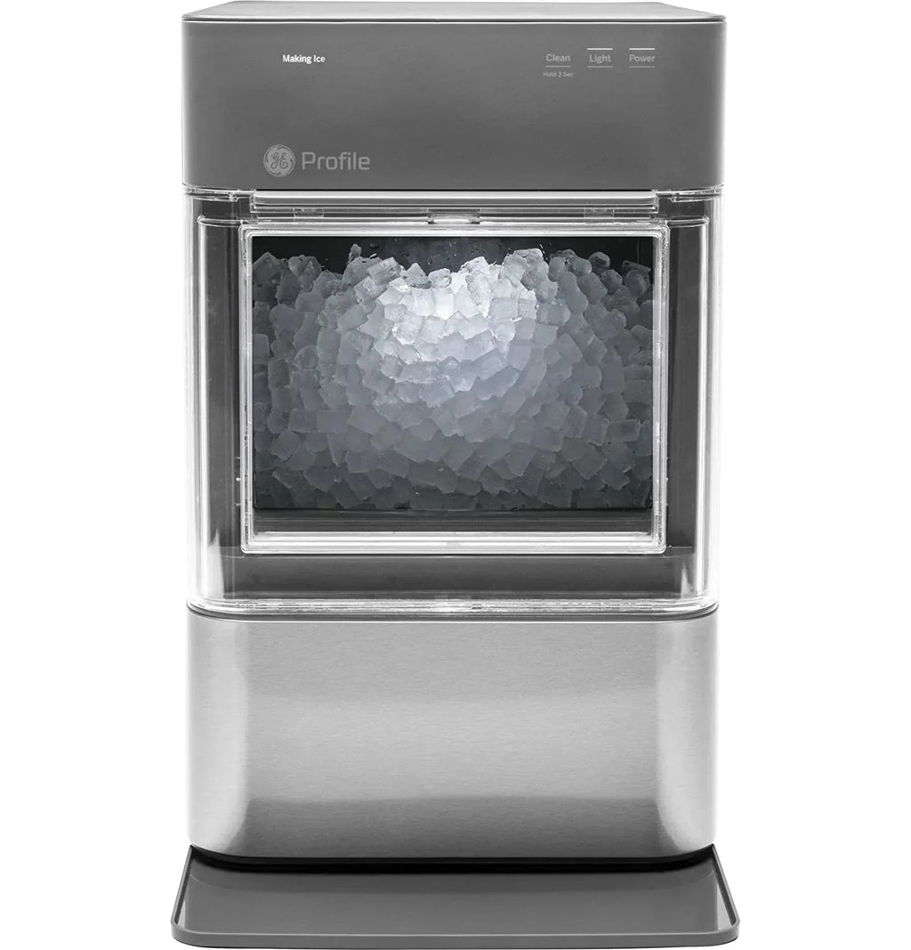 2.0 Countertop Nugget Ice Maker | Ice Machine with WiFi Connectivity | Smart Home Kitchen Essentials | Black Stainless