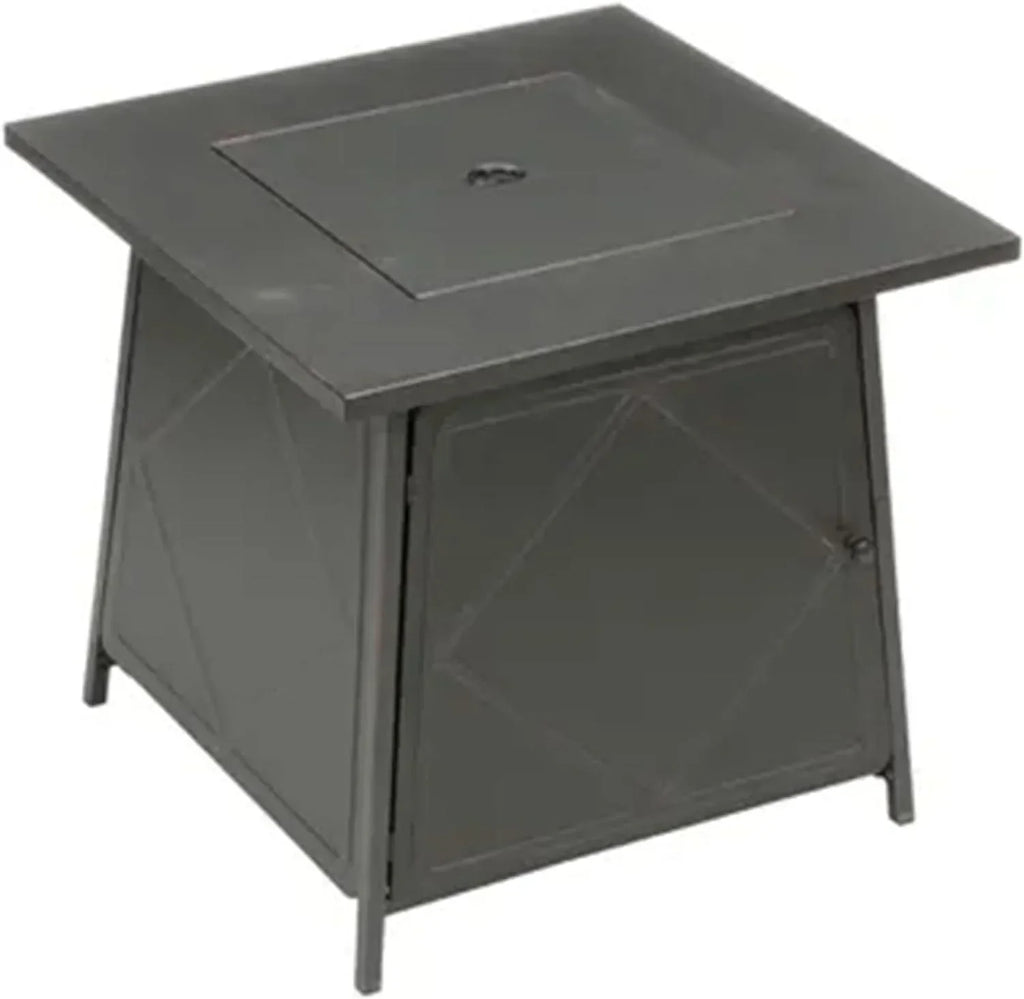 Four Seasons Patio Dual Heat 50,000 BTU Square Gas Fire Pit