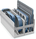 Nonstick Ceramic Bakeware Set (11 Pieces) - Baking Sheets, Assorted Baking Pans, Cooling Rack, & Storage - Aluminized Steel Body - Non Toxic, PTFE & PFOA Free - Navy