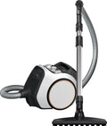 Bagless cylinder corded vacuum cleaner, powerful, compact and agile