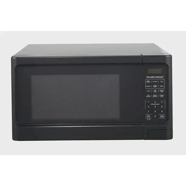 1.1 Cu. Ft. Sleek Black Digital Microwave - Effortless Touchpad Controls.