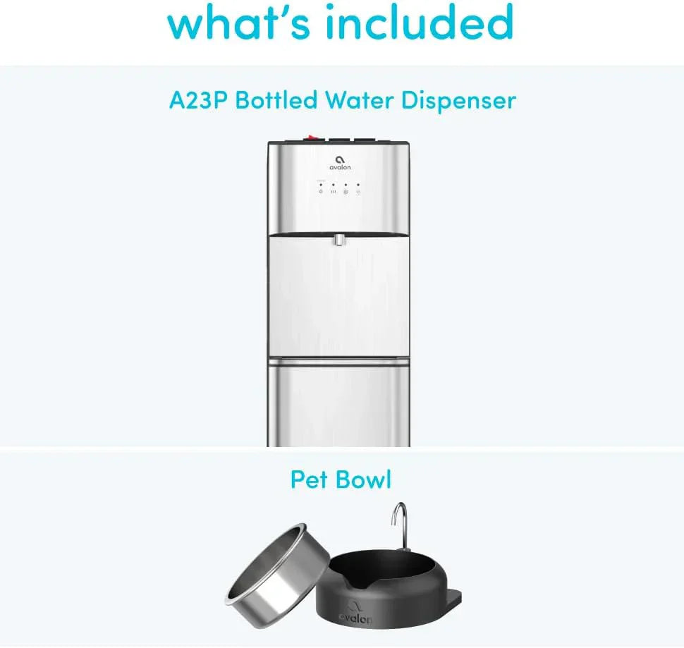 Limited Edition Self Cleaning Water Cooler Water Dispenser - 3 Temperature Settings - Hot, Cold & Room Water, Durable Stainless Steel Construction, Bottom Loading .