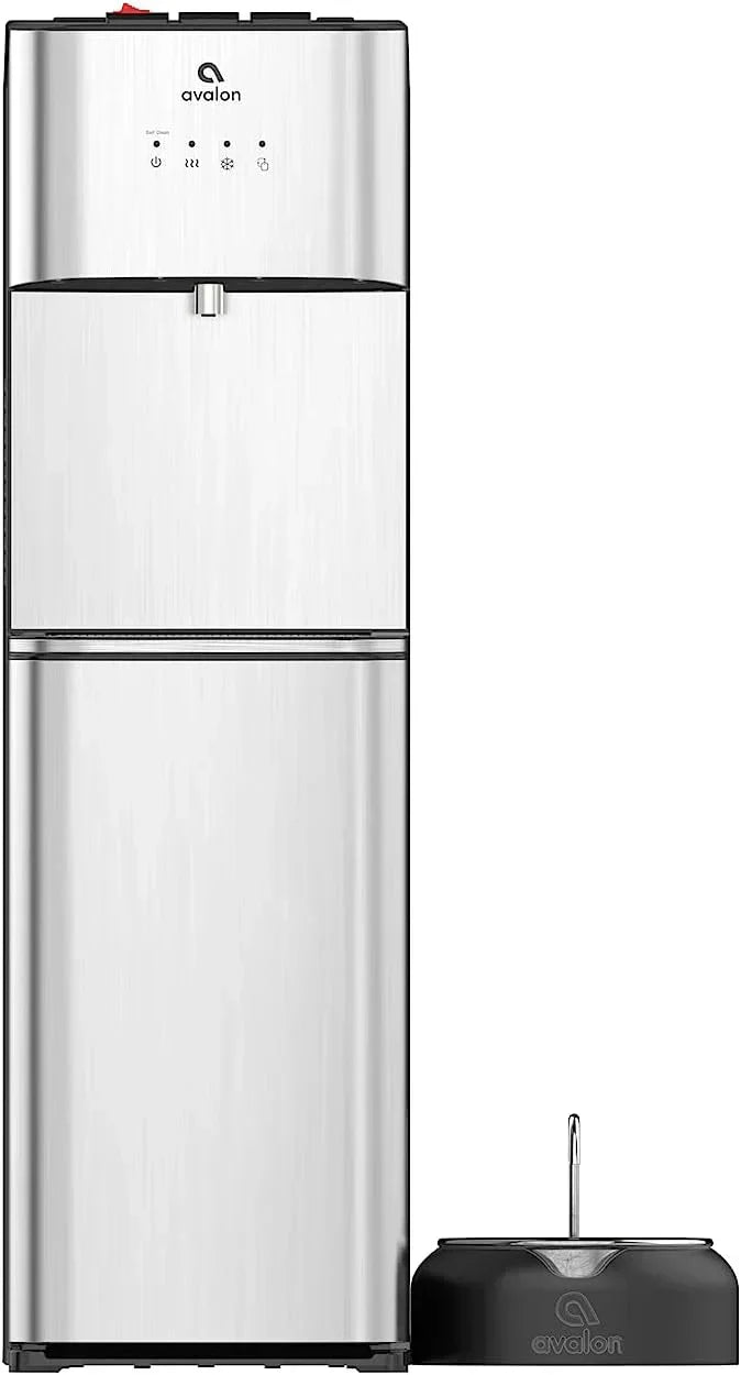 Limited Edition Self Cleaning Water Cooler Water Dispenser - 3 Temperature Settings - Hot, Cold & Room Water, Durable Stainless Steel Construction, Bottom Loading .