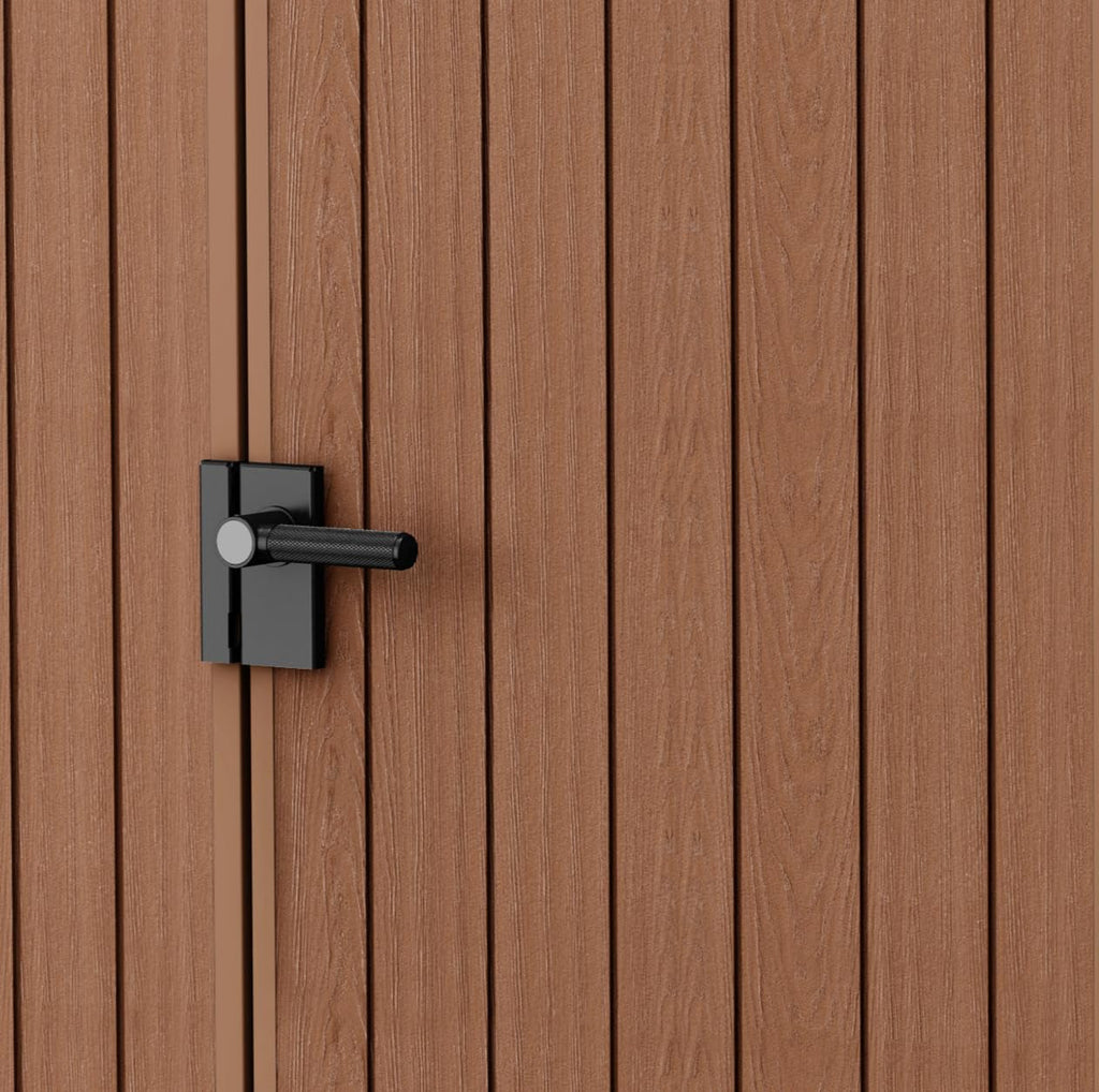 Darwin 4X6 Garden Shed with Natural Wood-Look | Evotech Composite, Weather-Resistant