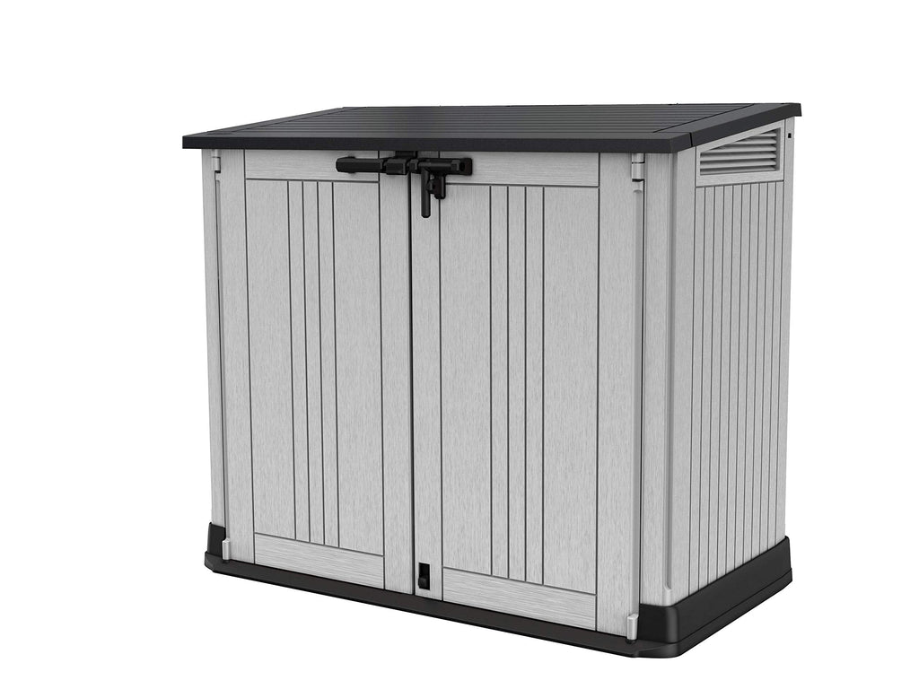 Outdoor Garden Storage Box Shed with Lift-Up Lid & Front Doors, 880L Capacity
