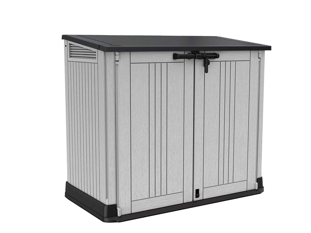 Outdoor Garden Storage Box Shed with Lift-Up Lid & Front Doors, 880L Capacity