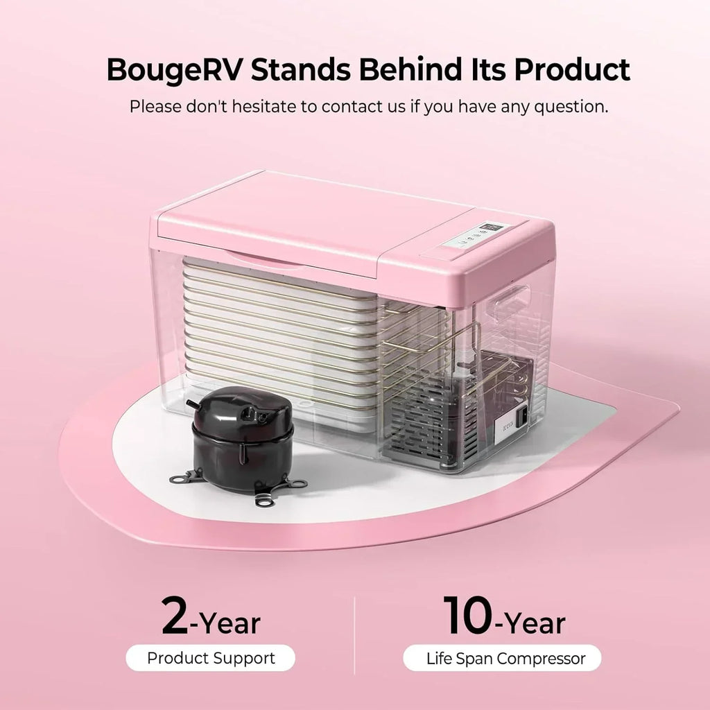 12 Volt Refrigerator 12V Car Fridge 23 Quart Portable Freezer Compressor Cooler 12/24V DC 110~240 Volt AC for Truck Van RV Camper SUV Travel Camping Road Trips Tailgating -7℉~50℉