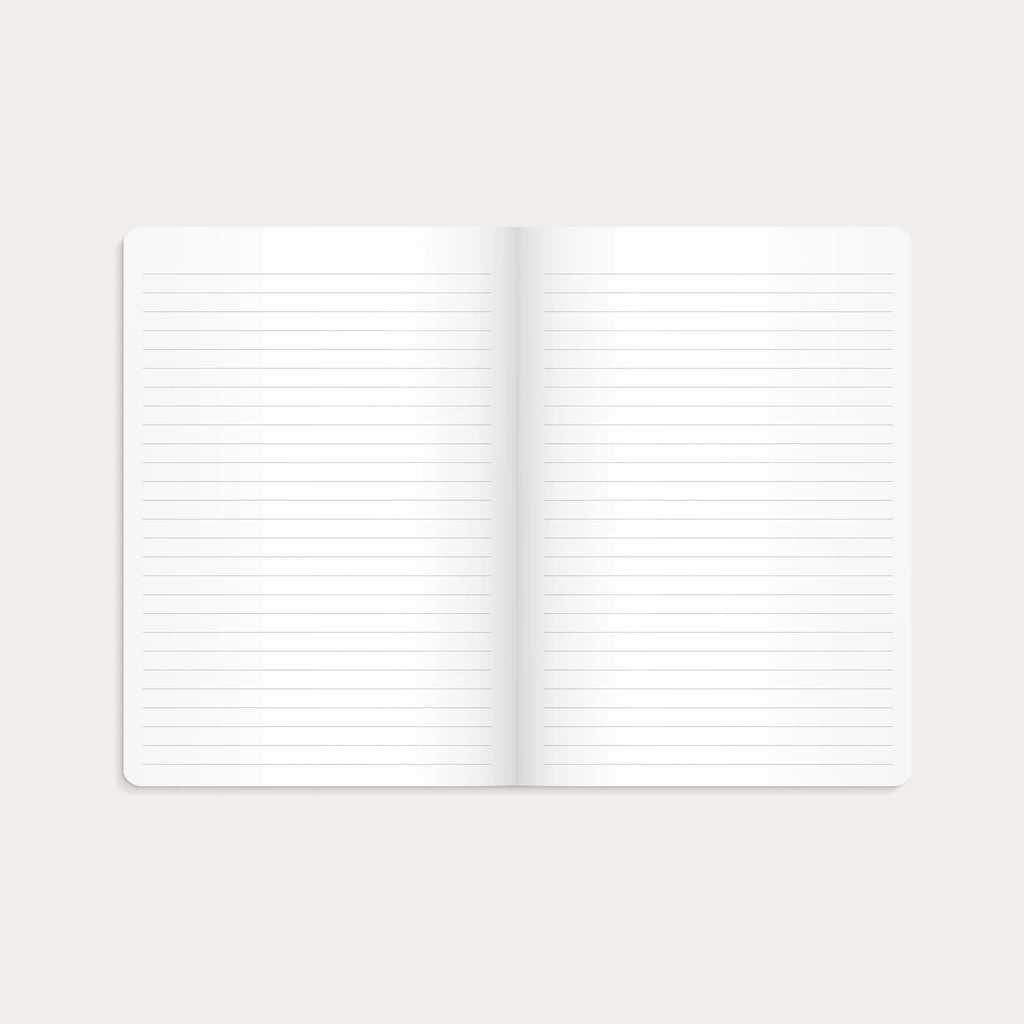 Notebook Blue & Flower 2-pack