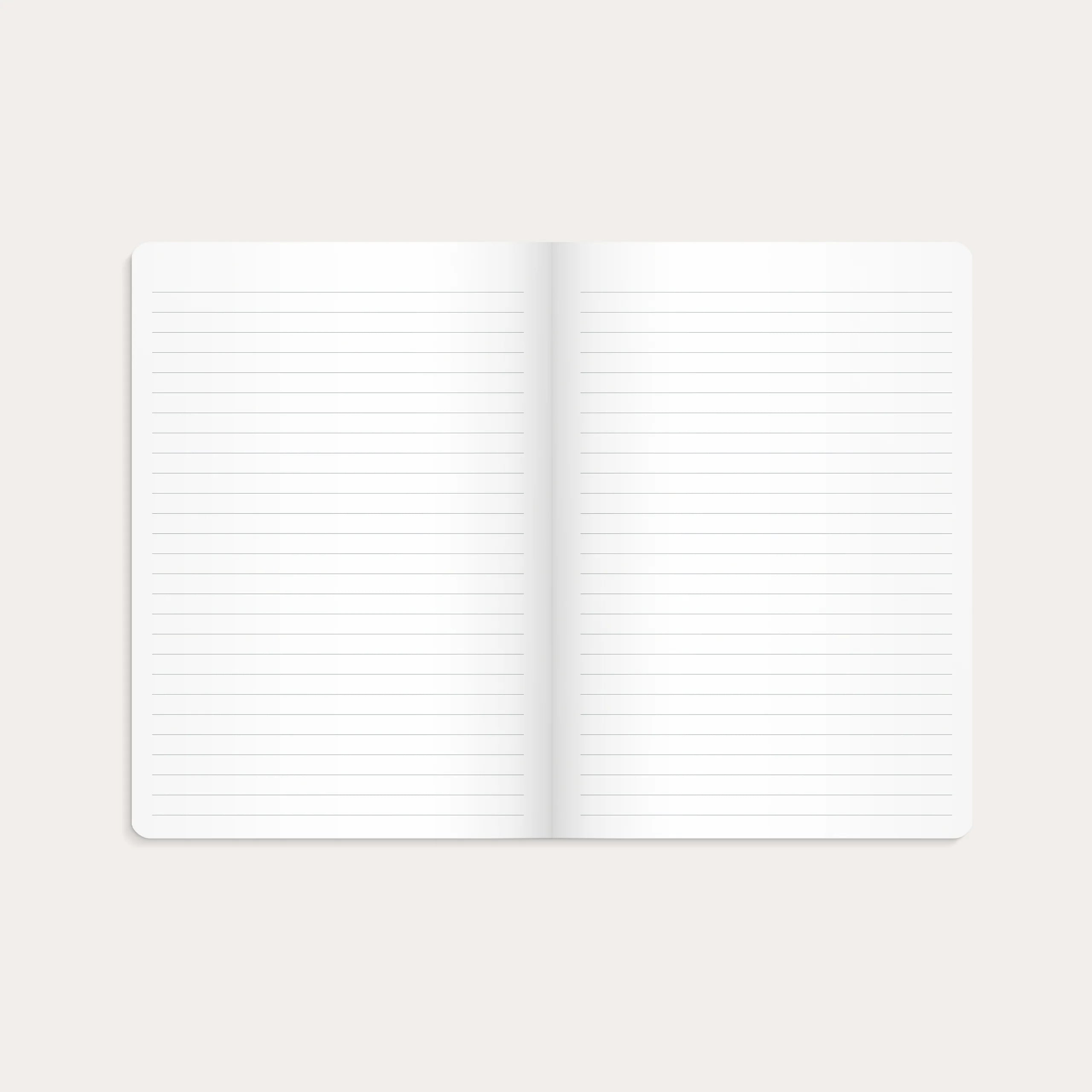 Notebook Blue & Flower 2-pack