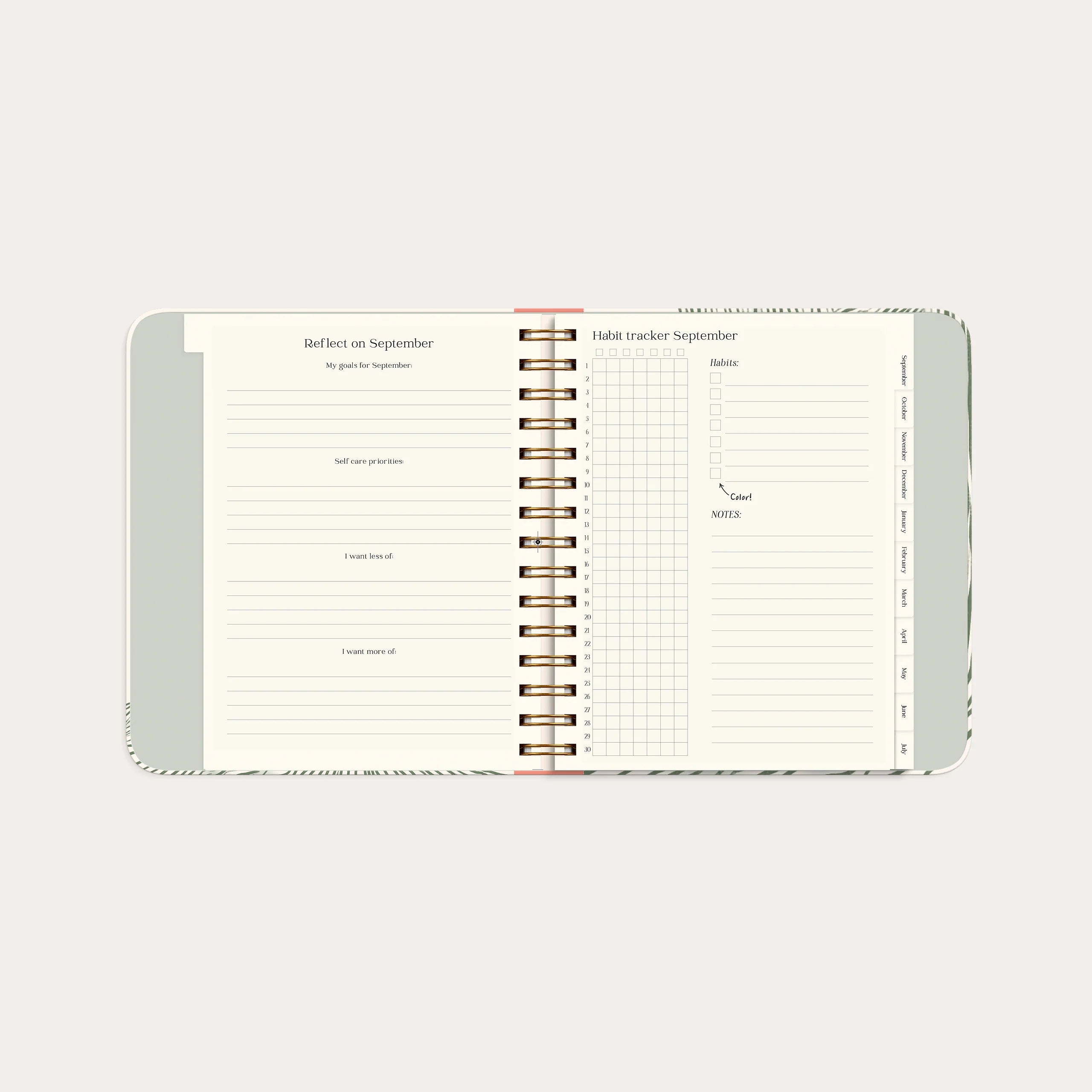 Life Planner Decor Green Flow 26/27