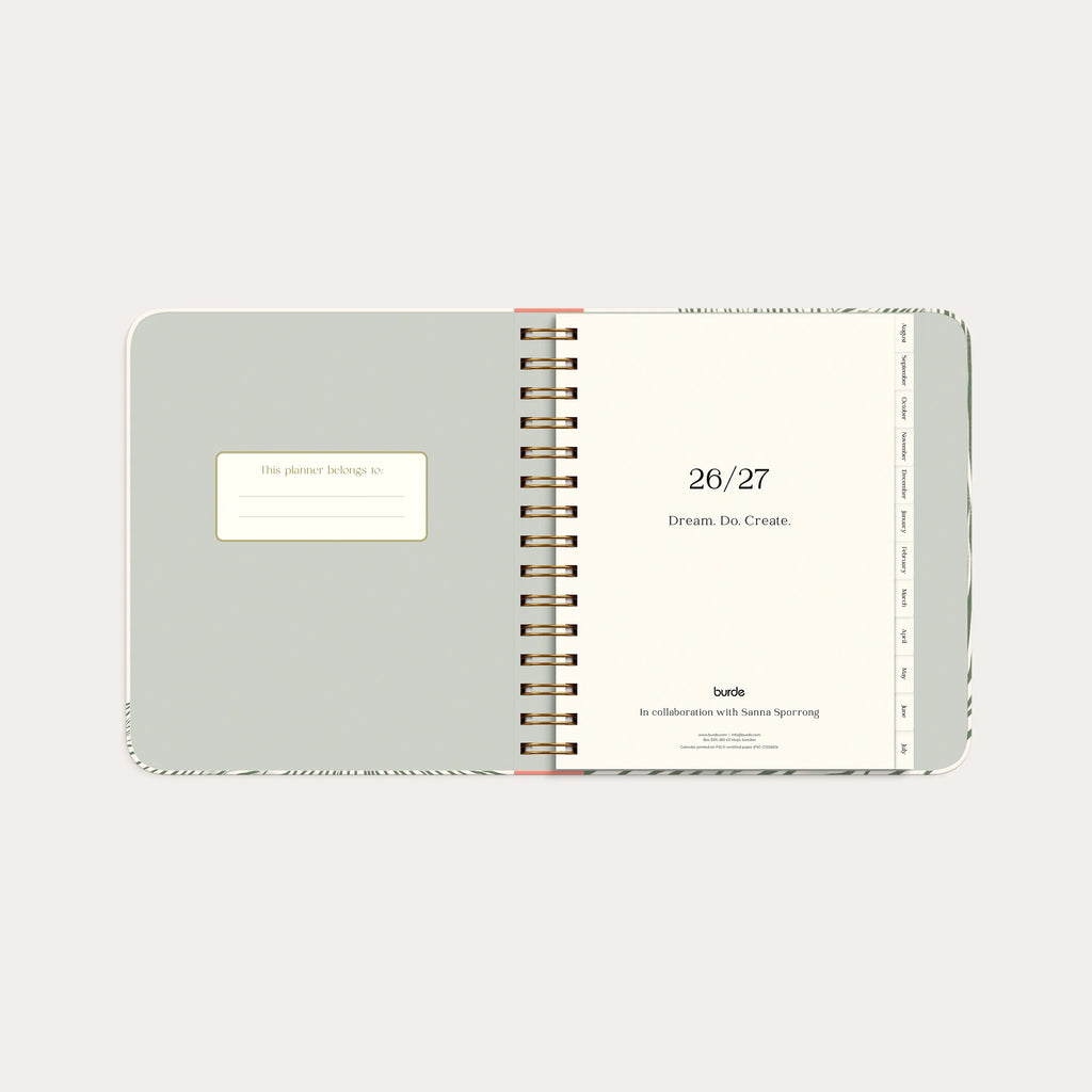 Life Planner Decor Green Flow 26/27