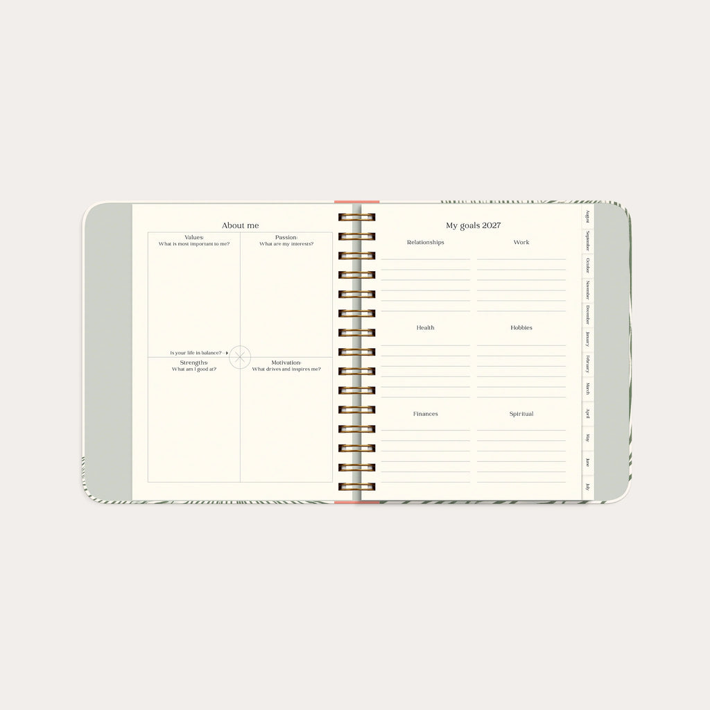Life Planner Decor Green Flow 26/27