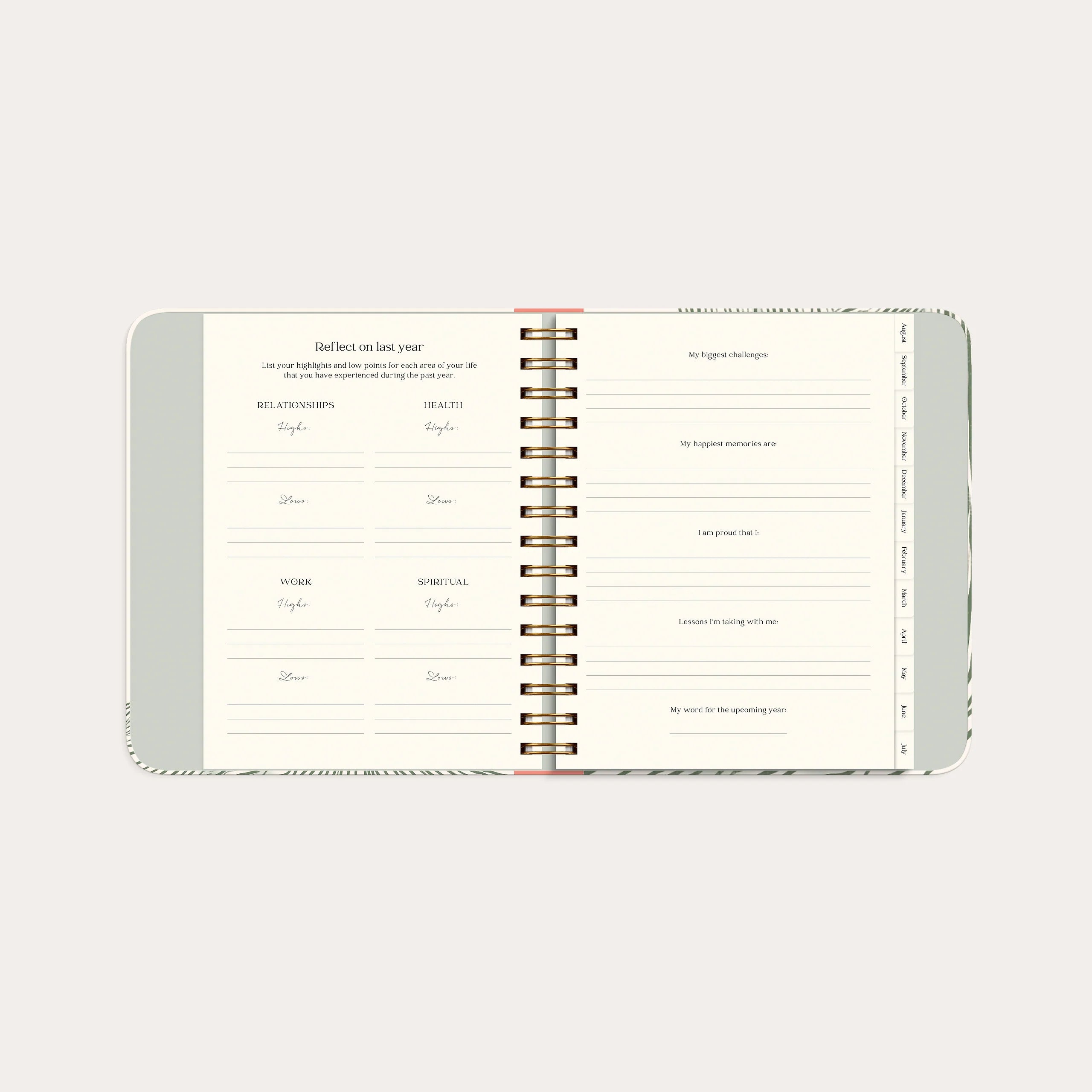 Life Planner Decor Green Flow 26/27