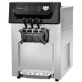 2200W Commercial Ice Cream Machine, 3 Flavor Soft Serve Ice Cream Machine, 5.3-7.4 Gal/Hr, with LCD Touch Screen, Automatic Cleaning, High Productivity for Home Snack Bar & Restaurants
