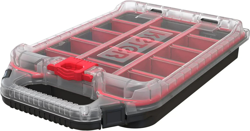 Modular Tools Organizer for Garage Storage and DIY, 3 Piece Resin Rolling Tool Box System for Small Parts