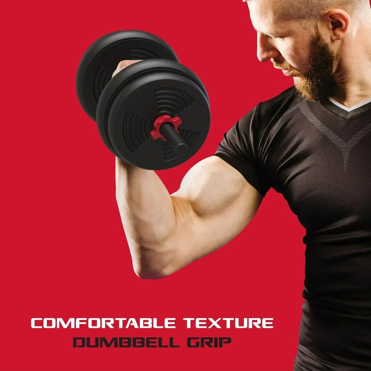 SmartBell Gym, 60lb 4-in-1 Portable Interchangeable Dumbbell, Barbell, and Kettlebell Set with Adjustable Weights,