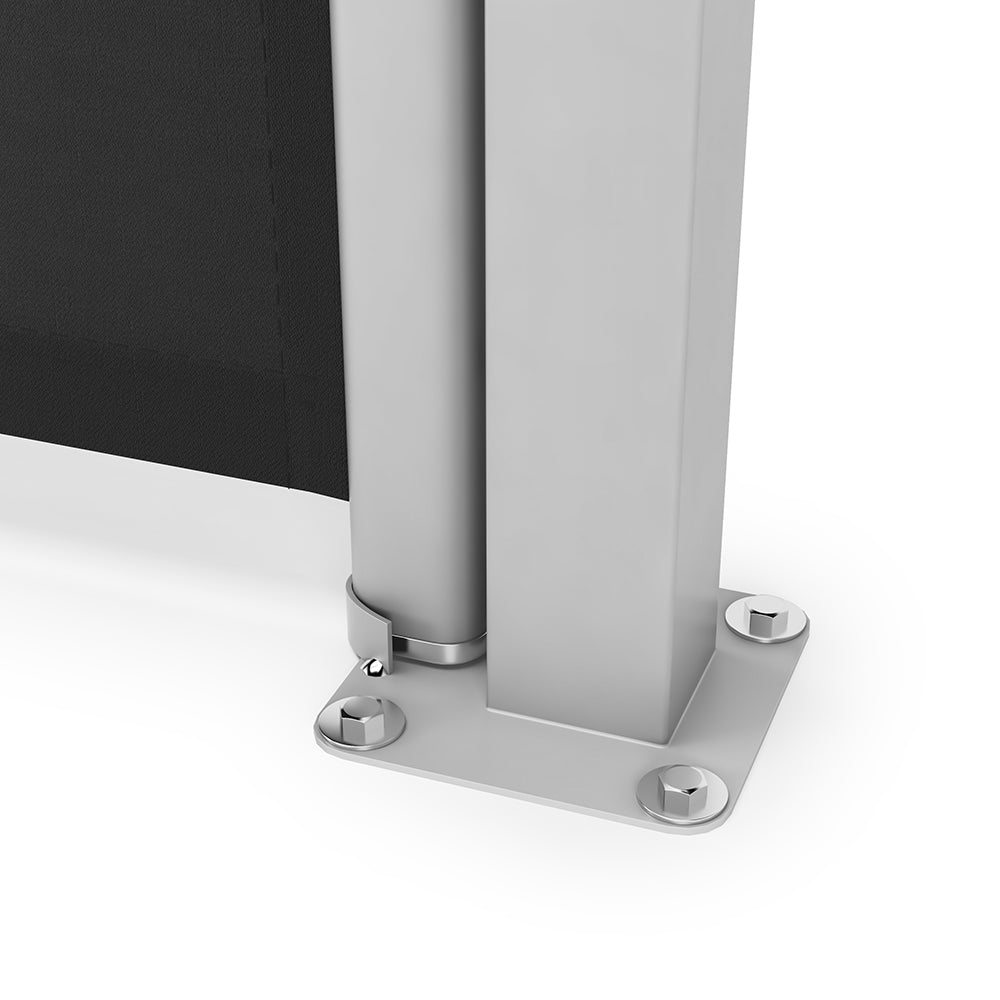 Grey Outdoor Retractable UV-Resistant Privacy Side Awning
