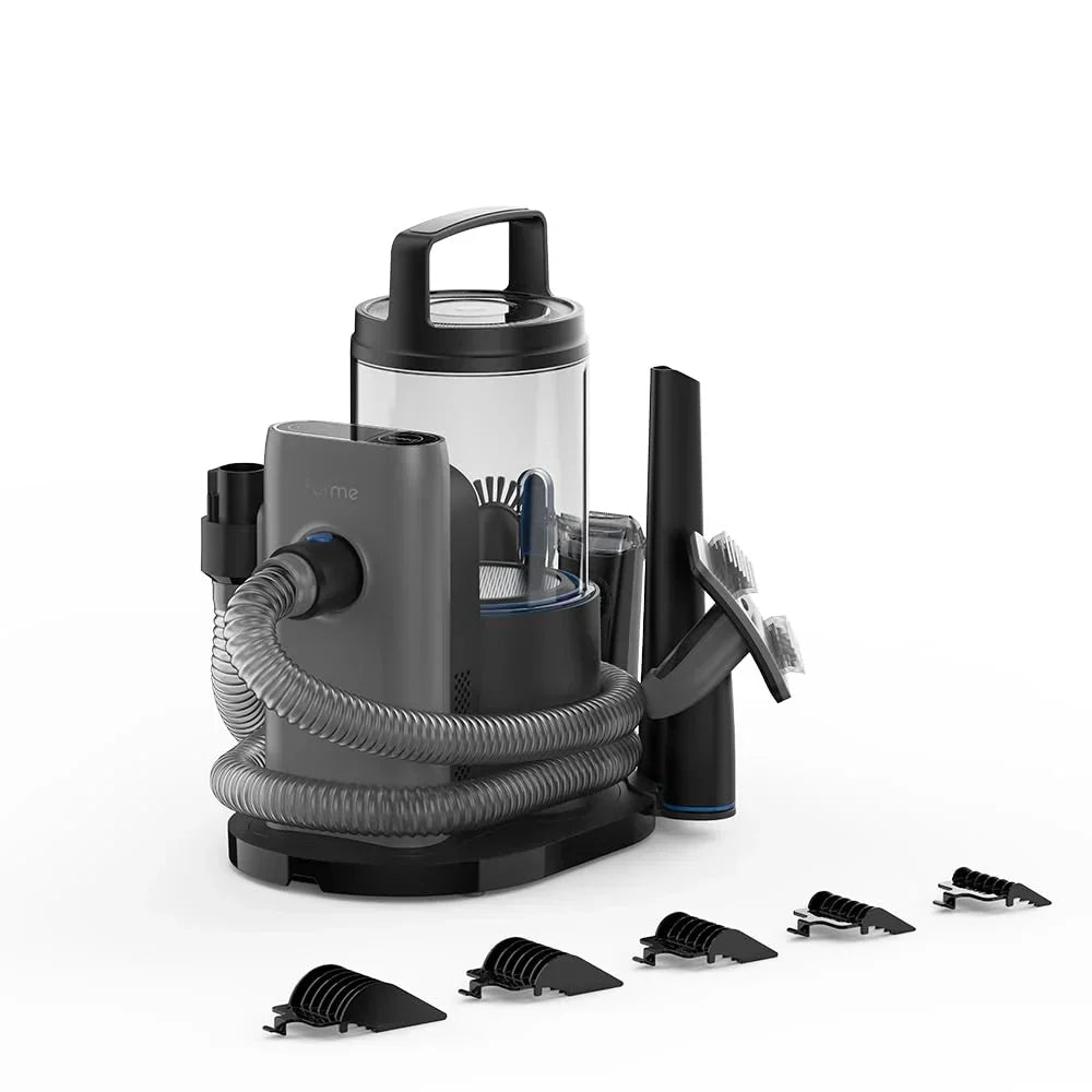 Professional Plus Pet Grooming Vacuum Kit, 5 Pet Grooming Tools, 2L Canister, Works for All Dogs, Cats, and Pet Fur