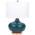 50098-01 26 in. Glass Round Genie Table Lamp Green