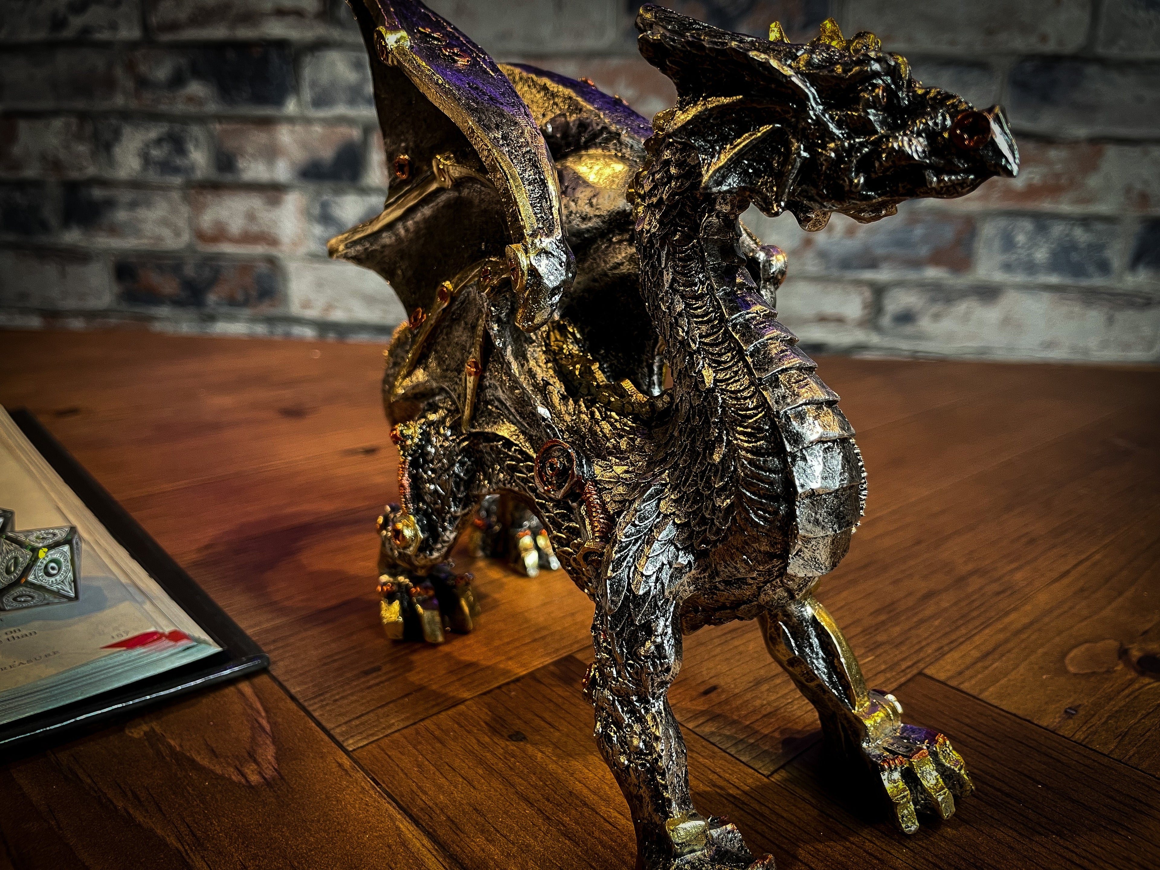 Small Dracus Machina Mechanical Dragon Resin Figure