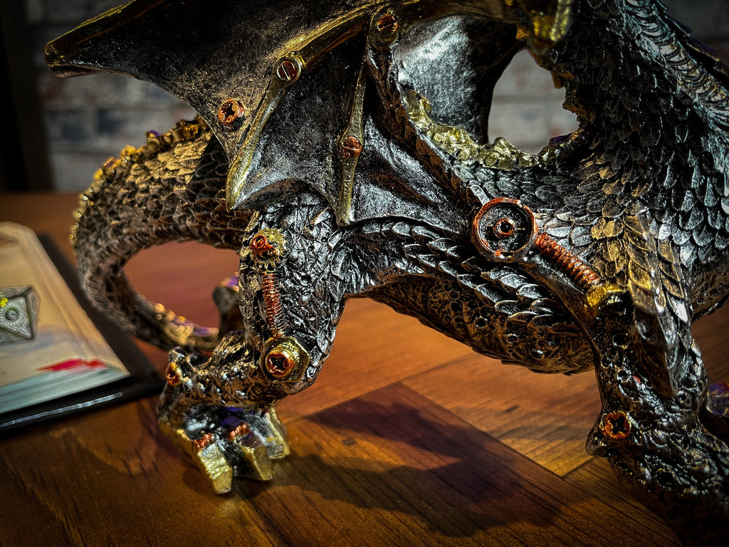 Small Dracus Machina Mechanical Dragon Resin Figure