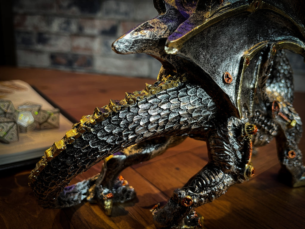 Small Dracus Machina Mechanical Dragon Resin Figure