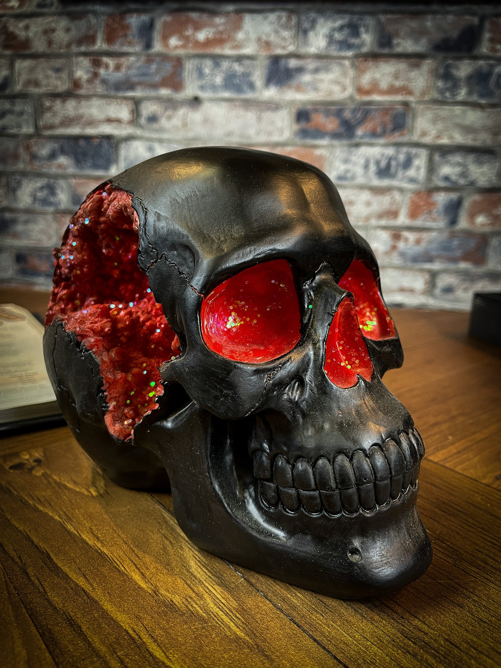 Red Geode Skull