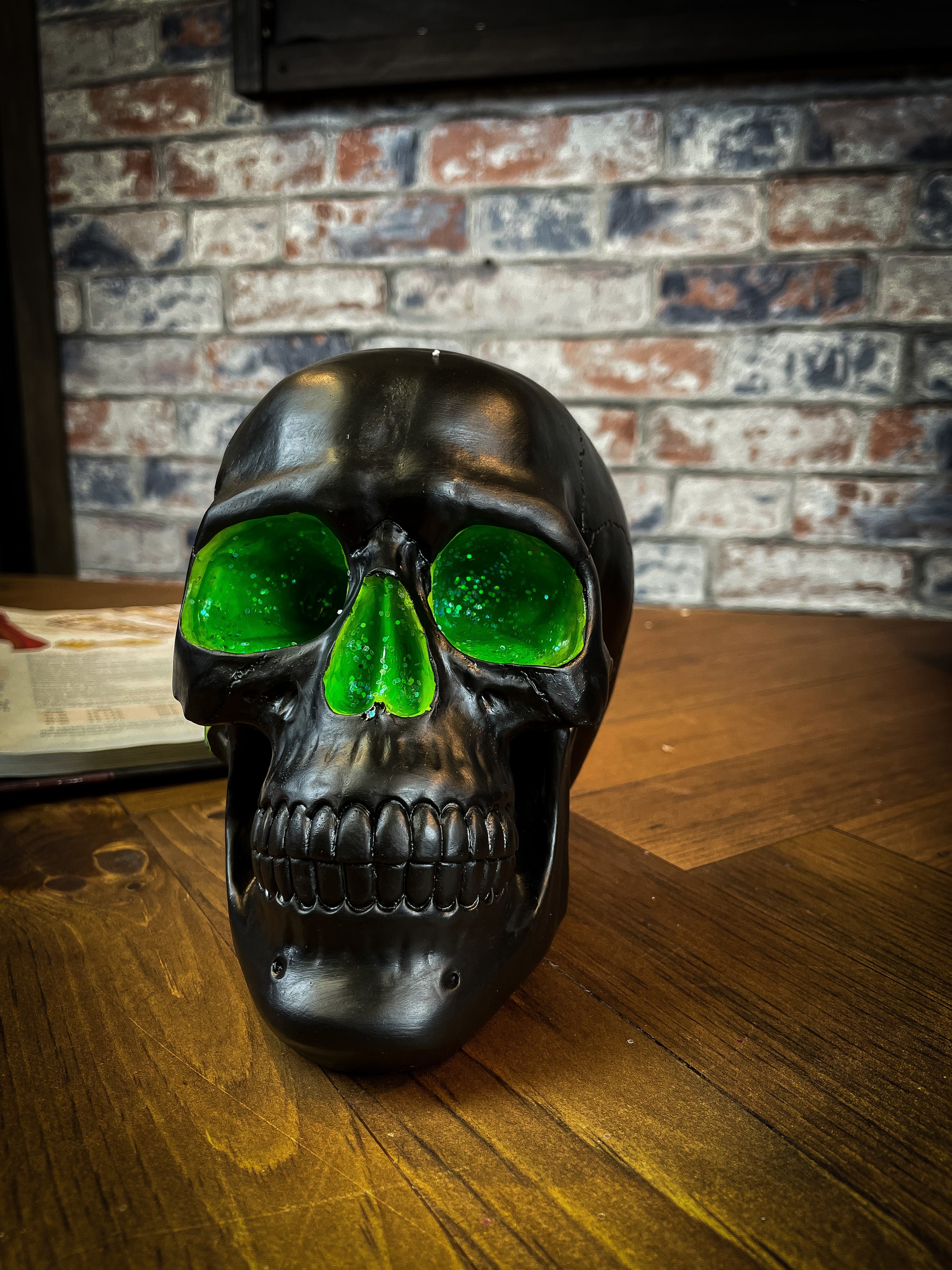 Green Geode Skull