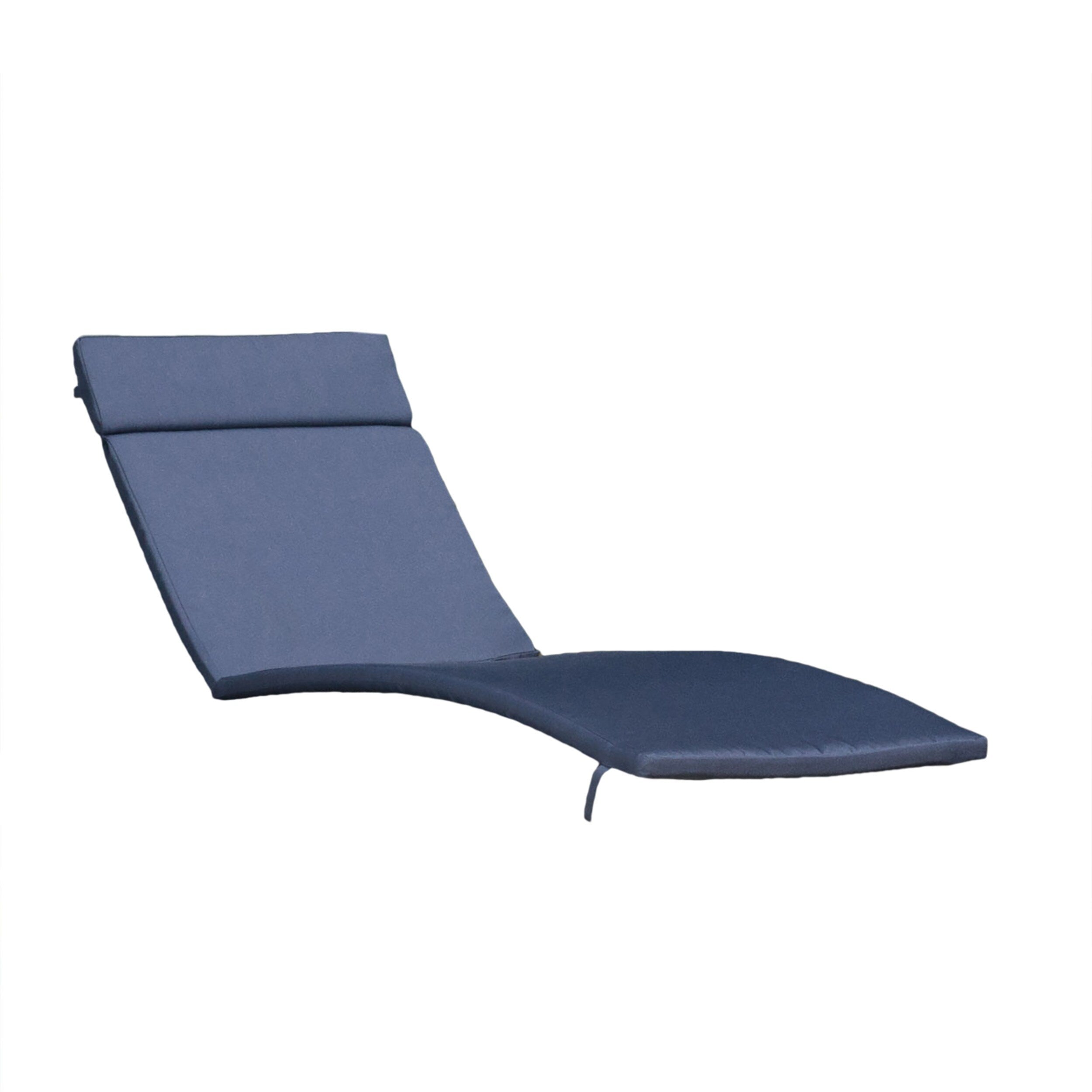 Salem Outdoor Cushion Set for Chaise Lounge - Cushions only (Set of 2) by Christopher Knight Home - 79.25L x 27.50W x 1.50H