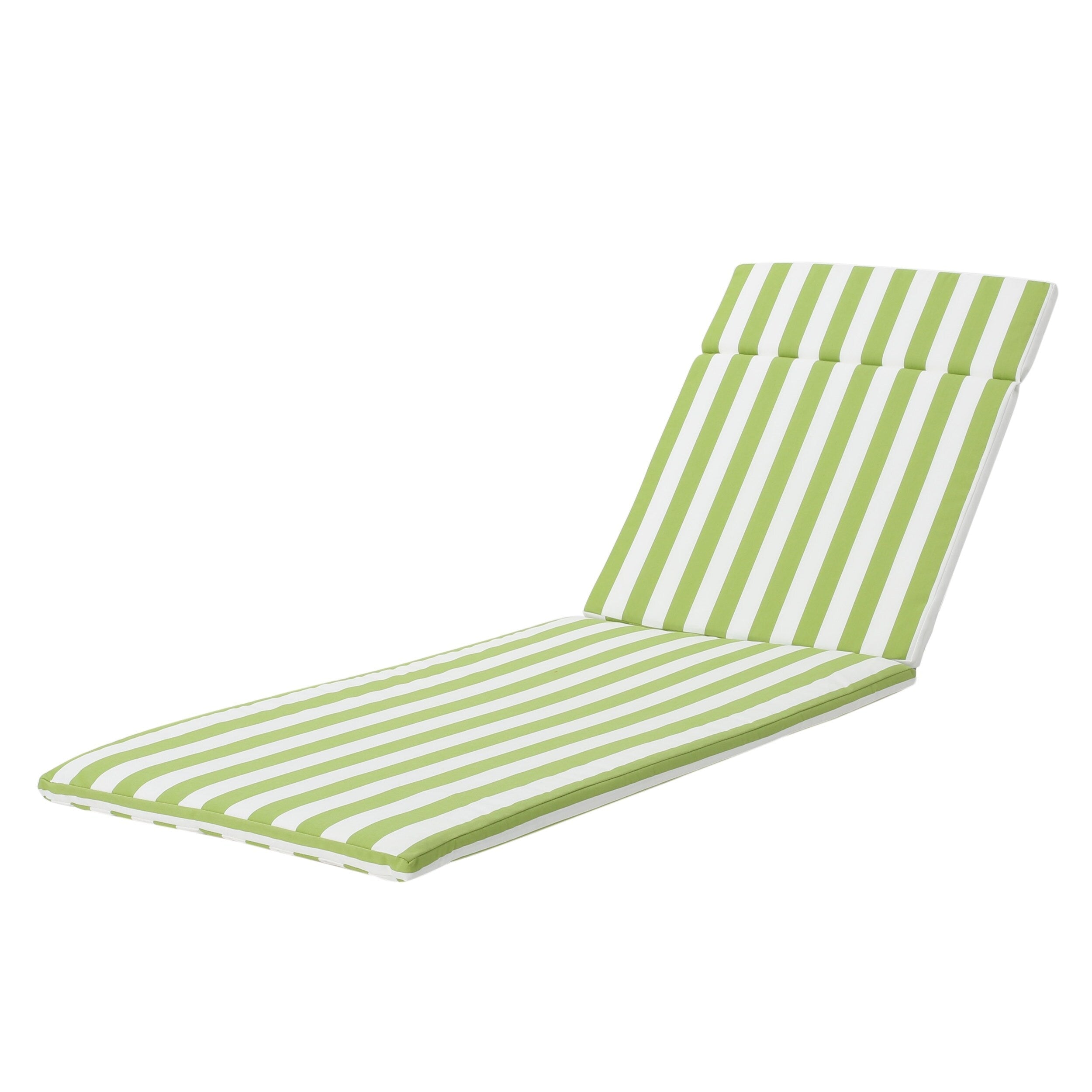 Salem Outdoor Cushion Set for Chaise Lounge - Cushions only (Set of 2) by Christopher Knight Home - 79.25L x 27.50W x 1.50H