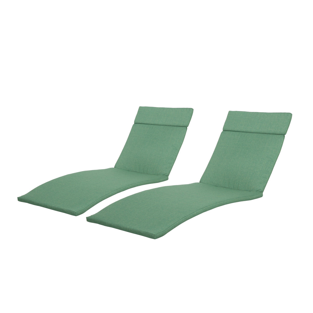 Salem Outdoor Cushion Set for Chaise Lounge - Cushions only (Set of 2) by Christopher Knight Home - 79.25L x 27.50W x 1.50H