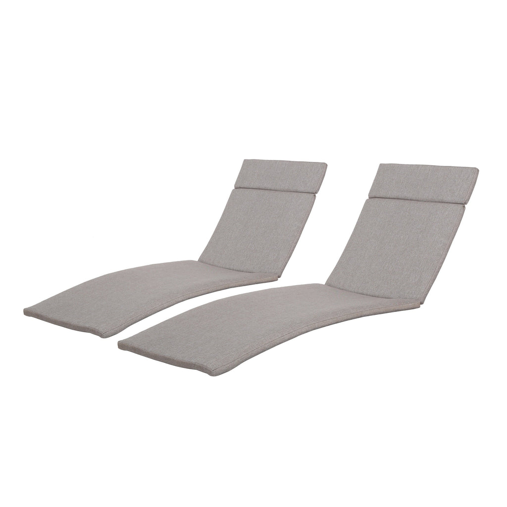 Salem Outdoor Cushion Set for Chaise Lounge - Cushions only (Set of 2) by Christopher Knight Home - 79.25L x 27.50W x 1.50H